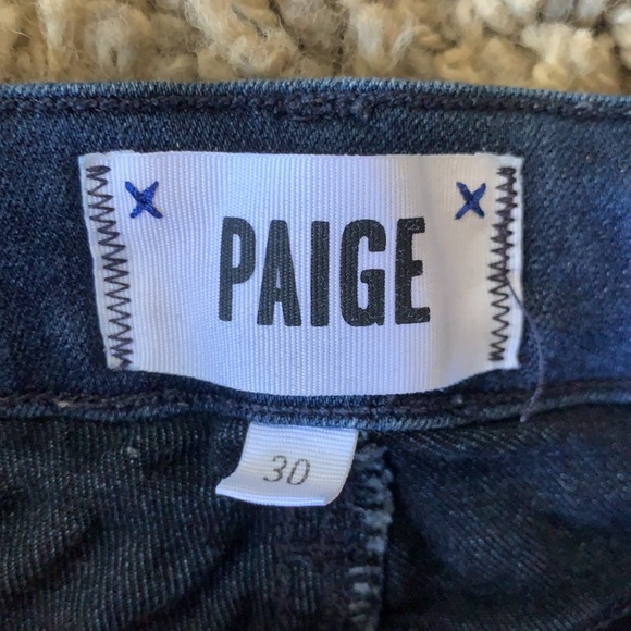 PAIGE Denim Dark Wash Skinny Jeans Size 30 - Picture 2 of 4
